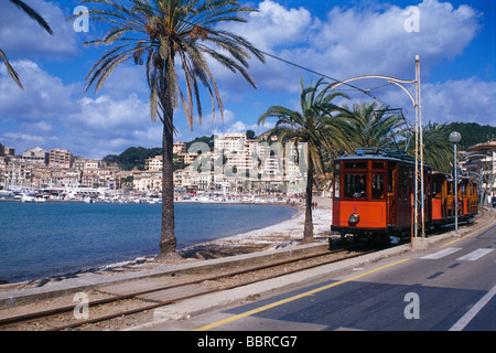 Port de Soller, l'île de Majorque, Espagne Banque D'Images