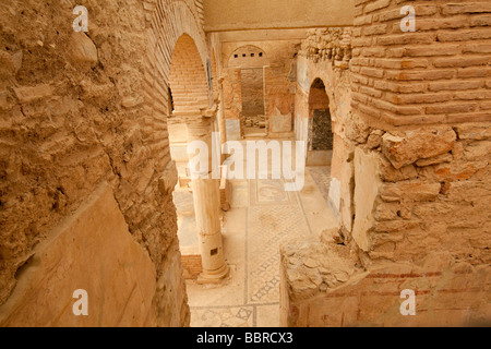 Intérieur de l'ancienne maison d'être excevated à Ephèse Turquie Banque D'Images