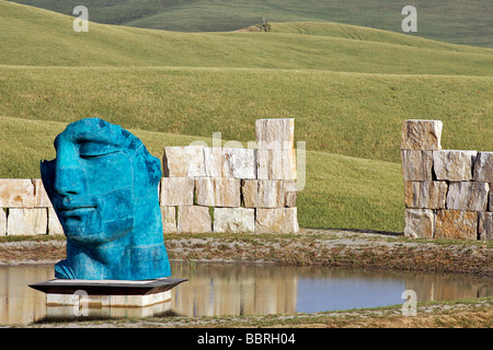 Théâtre DE SILENCE (Teatro del Silenzio) À LAJATICO, Andrea Bocelli EST NÉ, Toscane, Italie Banque D'Images