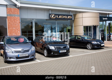 Agences de voiture Ipswich Suffolk Angleterre Ransomes Europark Banque D'Images