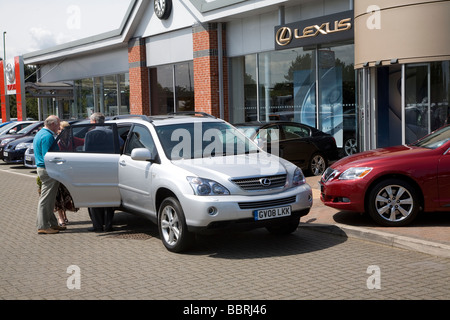 Agences de voiture Ipswich Suffolk Angleterre Ransomes Europark Banque D'Images