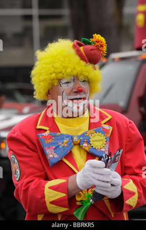 En 2009 Clown Victoria Day Parade fête Victoria British Columbia Canada Banque D'Images