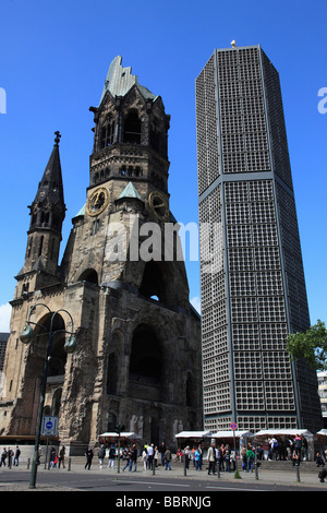 Allemagne Berlin Kaiser Wilhelm Memorial Church Banque D'Images