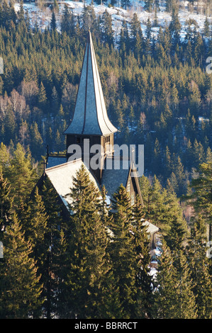 Église de Holmenkollen Oslo, Norvège Banque D'Images