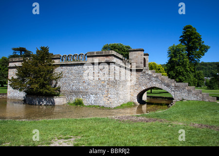 Chatsworth House Queen Marys Bower Derbyshire Peak District Banque D'Images