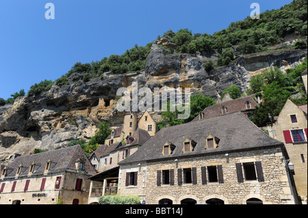 La Roque Gageac Dordogne France Banque D'Images