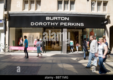 Le Burton Dorothy Perkins store, Cambridge UK Banque D'Images