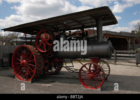 1916 Port Huron antique vapeur traction moteur poulie USA États-Unis historique reconstitument proops reconstituting reenact vintage Fashioned papier peint haute résolution Banque D'Images