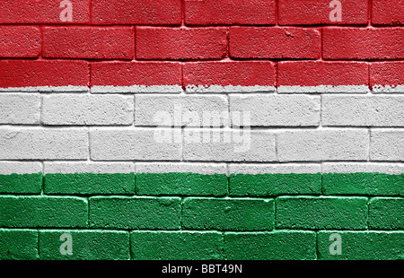 Drapeau de la Hongrie Banque D'Images