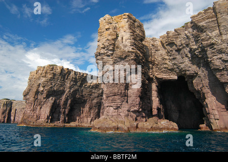 La Mezzaluna, Carloforte, l'île de San Pietro, en Sardaigne, Italie Banque D'Images