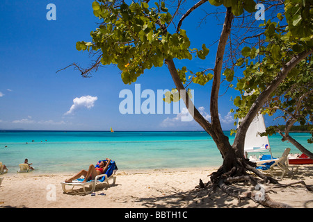 Playa Guardalavaca, Holguin, Cuba, l'Île Antilles, Amérique Centrale Banque D'Images