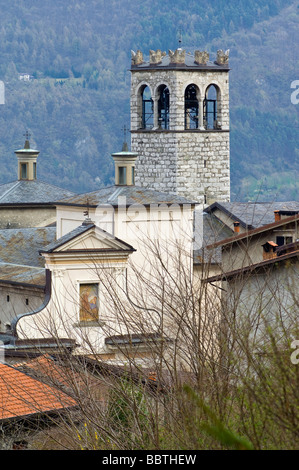 Via crucis sanctuaire, Cerveno, Lombardie, Italie Banque D'Images