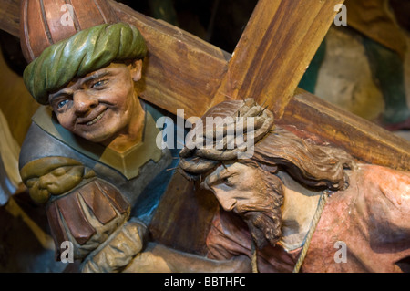 Via crucis sanctuaire, Cerveno, Lombardie, Italie Banque D'Images