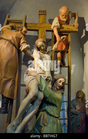 Via crucis sanctuaire, Cerveno, Lombardie, Italie Banque D'Images