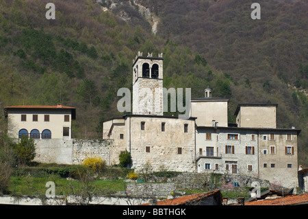 Via crucis sanctuaire, Cerveno, Lombardie, Italie Banque D'Images