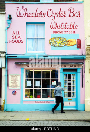 Oyster Oyster bar, boutique, Whitstable, Kent Banque D'Images