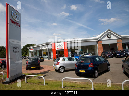 Agences de voiture Ipswich Suffolk Angleterre Ransomes Europark Banque D'Images