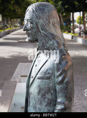 Statue de John Lennon sur Gran Canaria Banque D'Images