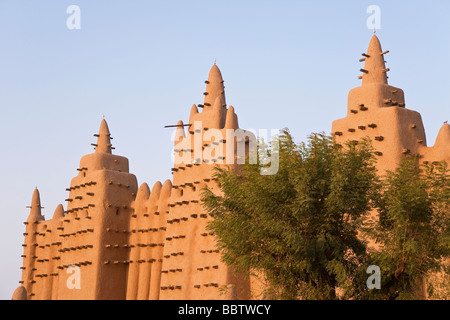 Grande Mosquée de Djenné, Mopti, Djenné, région du Delta Intérieur du Niger, Mali, Afrique de l'Ouest Banque D'Images