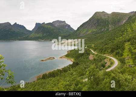 Paysage du nord de la Norvège d'Océan Arctique Norvège Mer du Nord Banque D'Images