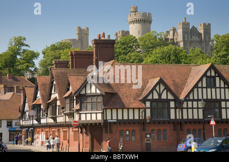 La ville d'Arundel et château de West Sussex England Banque D'Images