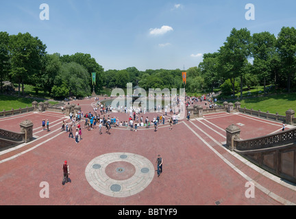 Fontaine Bethesda - Central Park - New York City Banque D'Images