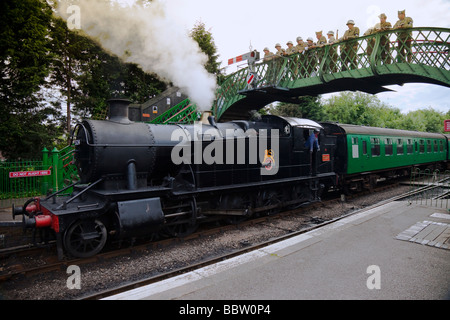 D-Day, New Alresford Reactment Alresford Station sur le chemin de fer AreaCity mi- Hants de Winchester coordonne51.0878°N 1.15 Banque D'Images