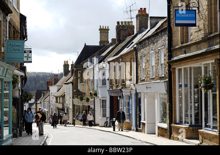 Vue de St Bon Marché high street, dans le sud-ouest de l'Angleterre Sherborne Dorset UK Banque D'Images