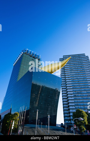 Asahi beer building à Asakusa, Tokyo, Japon Banque D'Images