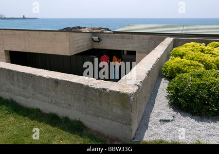 Piscine à Leça da Palmeira beach projetée par Alvaro Siza Vieira Banque D'Images