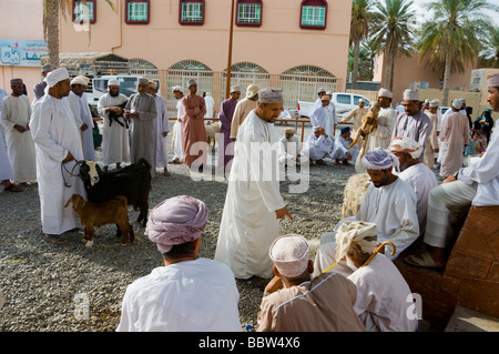 Marché de chèvre Nizwa Sultanat d'Oman Banque D'Images