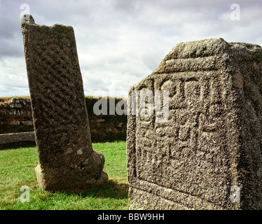 La pierre du roi Doniert commémore Dungarth, roi de Cornouailles, décédé vers 875. St Cleer Bodmin Moor Cornwall Royaume-Uni des années 1993 1990 Royaume-Uni HOMER SYKES Banque D'Images