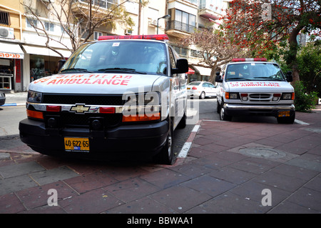 Ambulance Magen David Adom Banque D'Images