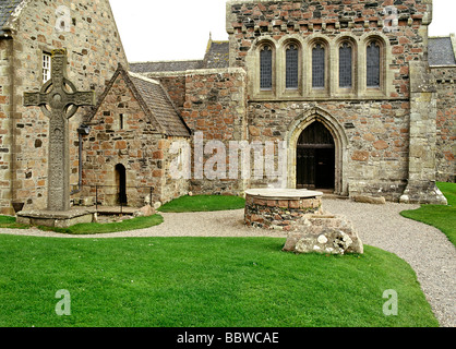 Chapelle St Columbas, Iona, Argyll et Bute, Strathclyde Écosse années 1993 1990 Royaume-Uni HOMER SYKES Banque D'Images