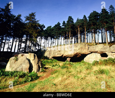 St Saint Cuthberts Cave Nr Holy Island Northumberland Royaume-Uni des années 1993 1990 Royaume-Uni HOMER SYKES Banque D'Images