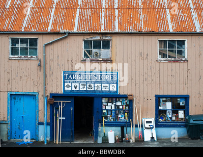 Tarbert stores, Isle of Harris, Hébrides extérieures, en Écosse Banque D'Images