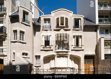 Paris Hotel Mezzara Hector Guimard 1910 von Paris Hôtel Mezzara d'Hector Guimard 1910 Banque D'Images