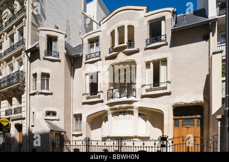 Paris Hotel Mezzara Hector Guimard 1910 von Paris Hôtel Mezzara d'Hector Guimard 1910 Banque D'Images