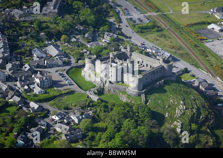 Château de Harlech, au nord du Pays de Galles, Royaume-Uni Banque D'Images