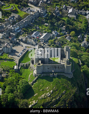 Château de Harlech, au nord du Pays de Galles, Royaume-Uni Banque D'Images