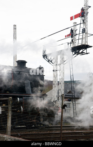 Stanier black 5 locomotive vapeur 45231 sherwood forester aviemore highlands Ecosse Banque D'Images