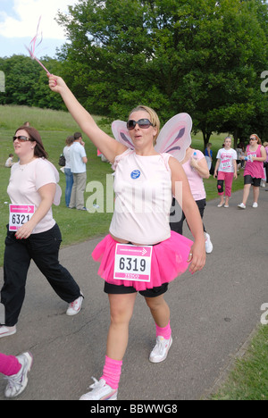 La race pour la vie Gloucester Park 2009 Basildon Essex Banque D'Images