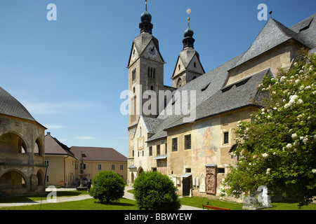 Canonry et église de pèlerinage de Maria Saal, Carinthie, Autriche Banque D'Images