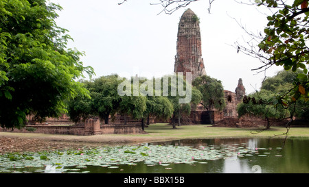 Wat Mahathat Thaïlande Ayutthaya Banque D'Images