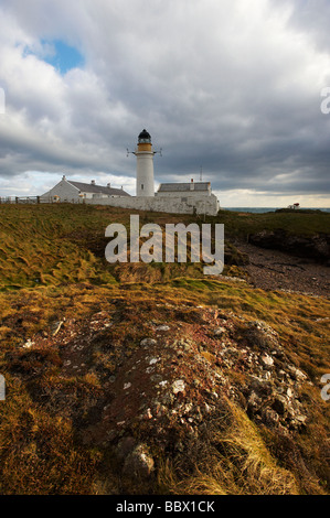 Le phare à Langness Ile de Man Banque D'Images