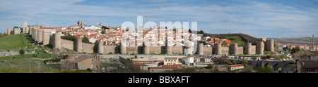 Ville fortifiée d'Ávila de los Caballeros Espagne Banque D'Images