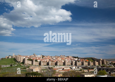 Ville fortifiée d'Ávila de los Caballeros Espagne Banque D'Images