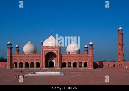 Région du Punjab Lahore Pakistan mosquée Badshahi Banque D'Images