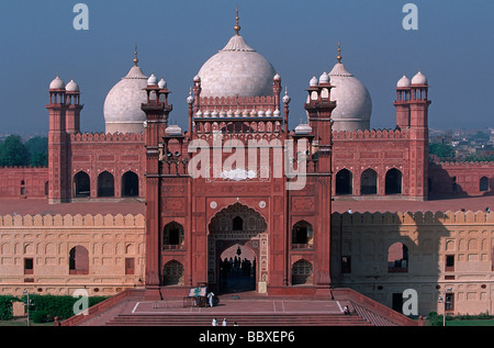 Région du Punjab Lahore Pakistan mosquée Badshahi Banque D'Images