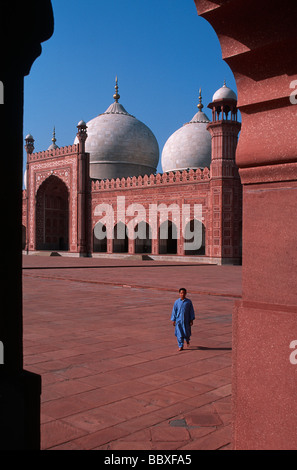 Région du Punjab Lahore Pakistan mosquée Badshahi Banque D'Images